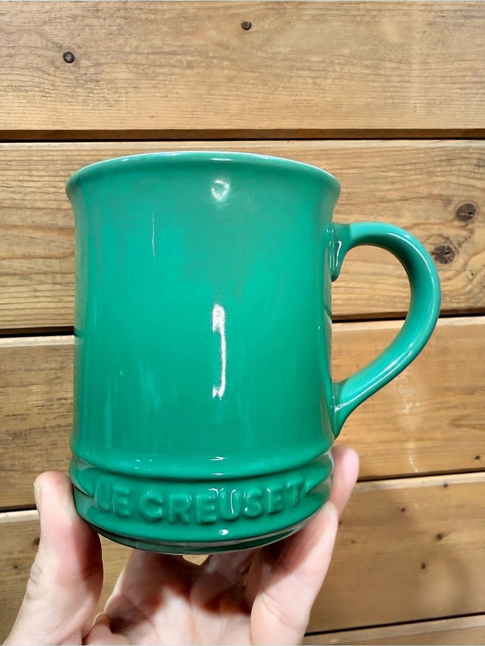 Le Creuset Vancouver Mug Cactus Green 14 Oz Stoneware Coffee Tea Cup